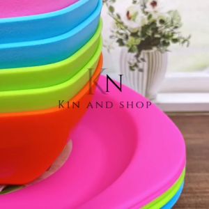 12 PCS ISI 6 PIRING DAN 6 MANGKUK TERLARIS KH ORION TEBAL SEMI SAPERWARE ISI 12 PCS FREE BUBBLE WRAP