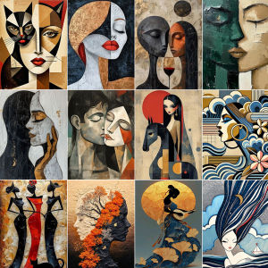 ภาพวาดสีน้ำมันดิจิทัลสำหรับผู้ใหญ่หญิงแบบนามธรรม ชุดระบายสีตามตัวเลข DIY ภาพวาดสีน้ำมันแบบวาดด้วยมือ ไม่มีกรอบ ระบายสีดิจิทัล ตกแต่งบ้าน