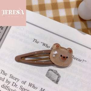 【TERESA】B48 儿童卡通小熊发夹 Cartoon Bear Hair Clip for Kids 甜美可爱宝宝发饰/萌趣发夹