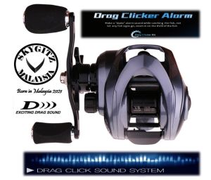 SKYGITZ MALAYSIA Drag Clicker Series 3 CURADO K Fishing Bait Casting Reel LEFT