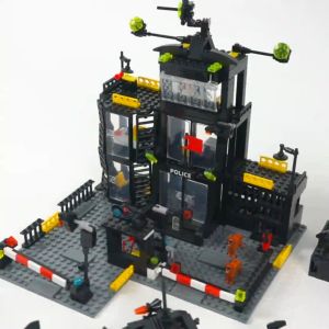 Mainan 1256Pcs Pos Polisi Police Station Mainan Brick Block Edukasi Mainan Anak Mainan anak laki-laki