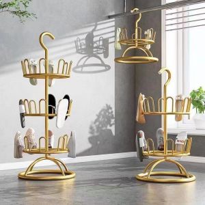 Rotatable Floor Shoe Rack