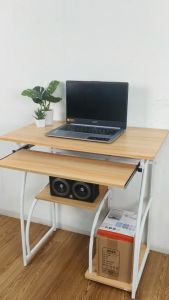 IEASY โต๊ะทำงาน โต๊ะคอม โต๊ะคอมพิวเตอร์ โต๊ะวางคอมพิวเตอร์ โต๊ะไม้ โต๊ะสำนักงาน SIZE 40*70*71 CM