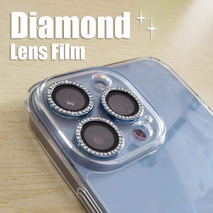 CrashStar 1 Set HD Sparkling Diamond Lens Film For iPhone 16 15 14 Pro Max Plus 13 Pro Max 12 Pro Max Mini 11 Pro Max Tempered Glass Camera Lens Sticker Anti-scratch Protector Hot Sale