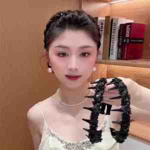 Handmade Beaded Starry Skies Hairband Double-Sided Wear Outdoors Korean Style Fashionable Hair Accessory Fresh out New Model