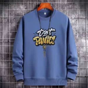 Sale Spesial Sweater Keren Crewneck Elegan Kaos Pria Kasual Sweatshirt Trendy Sweter Cowo Dont Panic