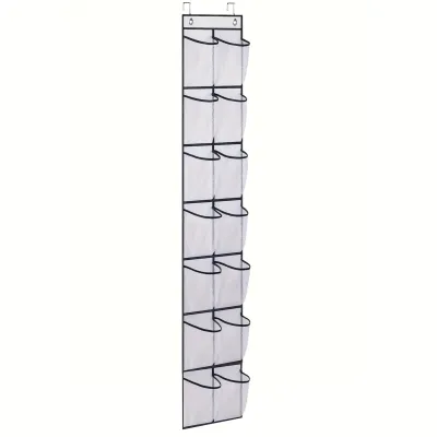 Over The Door Shoe Rack With 14/24/4 Large Mesh Pockets Hanging Shoe Organizer For Closet Hanging Shoe Rack Holder