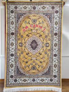 พรมเปอร์เซีย🇹🇷Silk Way🇹🇷พรมซิลเวย์ พรมไหมนำเข้าจากตุรกี สีทอง