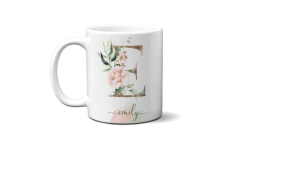 Letter+Name Custom Enamel Mug Coffee Milk Mug Personalizes Mugs Creative Gifts Wedding/Camping Mug