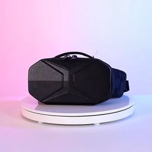 <Manila Stock> OZUKO Waterproof Fashion Belt Bag Hard Shell Men Waist Pack with USB charging interface Phone Pouch Chest Bag