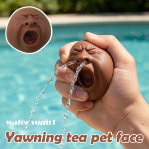 Creative Yawning Face Prank Water Squirter Toy Press-Type Squirt Water Gadget Trendy Ornament & Interesting Stress Relief Toy