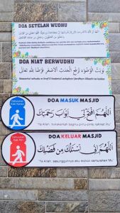 Stiker Vinyl Doa Masuk Keluar Masjid Bercermin Muslim Sticker Mushola