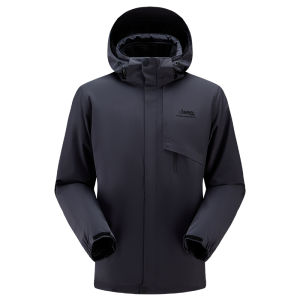 Jeep | Jeep Mens Three-in-One Detachable Fleece Outdoor Waterproof Yellow Jacket Climbing Suit For Tibet Travel Urban Outdoor Coat