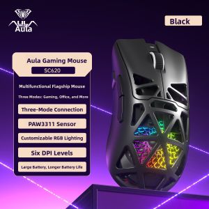 AULA | Wireless Multi-Mode Lightweight Hollow Gaming Mouse