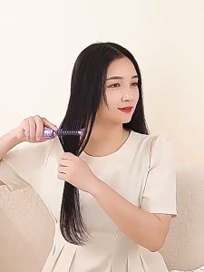 Luckin Mall Rechargeable Mini Hair Straightener Comb With 3 Heat