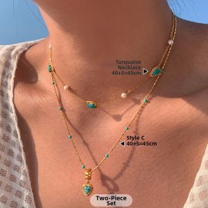 CAFFTI | Summer Beach-Friendly Stacking Necklace