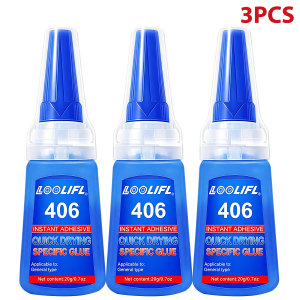 LOOLIFL | Super Medium CA Glue 20g Strong Bond with Precision Tips Medium ca adhesive for wood models pens lapidary crafts diy