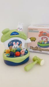 [HÌNH CLIP THẬT] Đồ chơi đập chuột ngôi nhà thỏ có đèn nhạc giúp bé phát triển trí não nhanh nhẹn đa năng 162-15