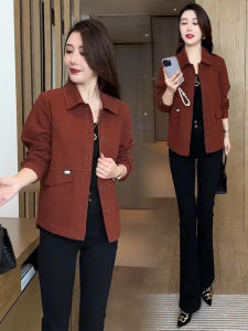 Fashionable Short Jacket Womens Loose Casual Versatile Spring Autumn New Style Small Size Young Looking Coat Top