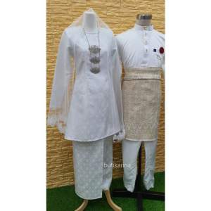 BAJU KURUNG PAHANG SONGKET AMINAH | BAJU NIKAH PUTIH OFF WHITE OFFWHITE | FULL SET BAJU NIKAH EXCLUSIVE | BAJU NIKAH SEDONDON | KOLEKSI BAJU PENGANTIN PREMIUM | BAJU SEDONDON RAYA | COUPLE SET RAYA NIKAH | BAJU MELAYU NIKAH | VEIL