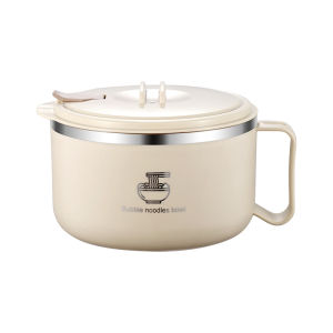 YongLe | Stainless Steel 304 Instant Noodle Bowl with Lid Large Capacity Insulated