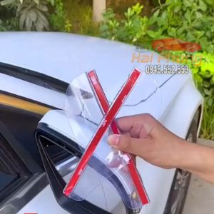 BỘ 02 TẤM VÈ CHE MƯA GƯƠNG KÍNH CHIẾU HẬU XE Ô TÔ