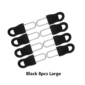 8Pcs Replacement Zipper Head Tool-free Removable Zipper Puller for Luggage Schoolbag End Fit Rope Tag Clothing Zip Fixer Broken