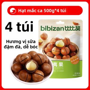 BIBIZAN | Hạt Macadamia Sơ Cua 500g Vị Sữa Hương Vị Gốc