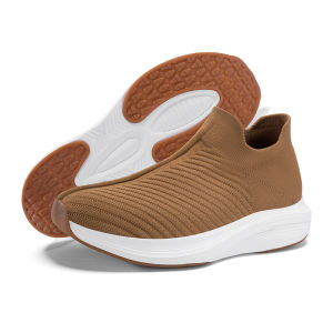 Banchugw Men Slip‑On Sock Sneakers Lightweight Men Shoes Breathable Soft Non‑Slip Walking Casual Sport Shoes