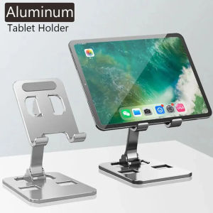 Zeallion Aluminum Alloy Metal Desktop Mobile Phone Stand Foldable Tablet Support Cell Phone Desk Bracket Lazy Holder for iPad Smartphone Mount