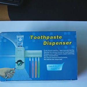 ที่บีบยาสีฟัน ที่บีบยาสีฟันอัตโนมัติ ที่กดยาสีฟัน ที่กดยาสีฟันอัตโนมัติ เครื่องบีบยาสีฟัน ที่เก็บแปรงสีฟัน ส่งฟรีใช้ร่วมกับคูปอง