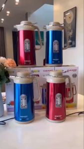 Ấm điện Đun siêu tốc Inox 2 lớp GUGKDD Dung tích lòng bên trong chứa 1.8 Lít nước tự động đun sôi duy trì nhiệt độ 24/24h khi cắm điệnBảo Hành 6 tháng