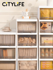 Citylife 90L 5 Tier Storage Cabinet Space Saving Drawer Cabinet Organizer With Wheels G-5022 Storage Cabinet For Living Room - Lazada