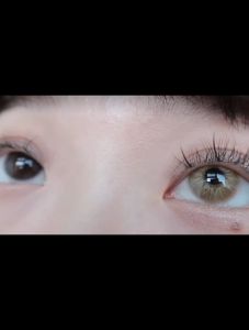 O2GILR Hot Sale Popular Fashion 2Pcs Graded(0~-8.00) Brown Green Blue Colored Contact Lens With Power Big Eyes Natural soft Lens Yearly Use 14.2mm美瞳