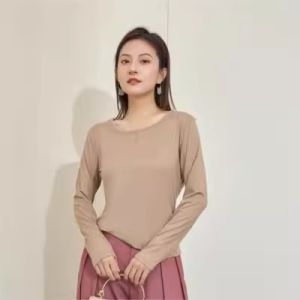 Áo Sơ Mi Lót Lông Cừu Lụa Nghệ Chất Lượng Cao Áo Sơ Mi Lót Bên Trong Cung Cấp Độ Ấm Và Hấp Thụ Chất Dinh Dưỡng Từ Nghệ