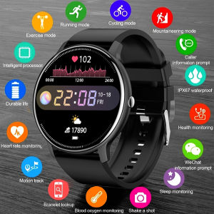 2025New Smart Watch Men Women Full Touch Screen Sport Fitness Watch Man IP67 Waterproof Bluetooth For Android IOS Smartwatch Men