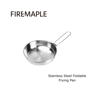 FIREMAPLE Antarcti 8 inch Camping Outdoor Stainless Steel Compact Frypan