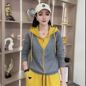 Áo Nỉ Nữ Tay Dài Có Mũ Trùm Đầu Thời Trang Xuân Hè 2025 Áo Khoác Ngoài Đa Năng Thường Ngày Màu Trơn Áo Nỉ Thoải Mái