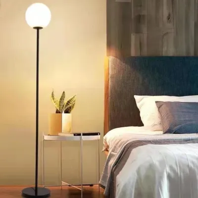 Modern Minimalist Moon Creative Floor Lamp Bedside Living Room Sofa Aluminum Iron LED Light Home Decorative Floor Lamp