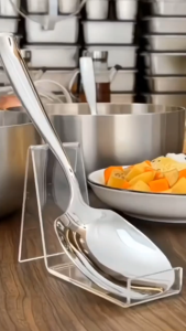 17KM Large Size Stainless Steel Soup Spoon Public Sharing Spoon for Restaurants Home Dinner Party