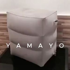 Inflatable travel footrest || Portable Inflatable foot cushion || Air Travel Leg Rest || Tuffette Ottoman for Travel