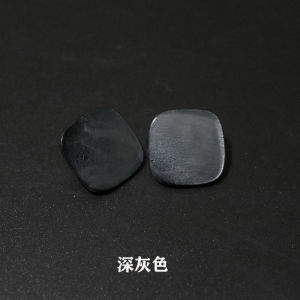 กระดุมเสื้อโค้ททรงสี่เหลี่ยมกระดุมเสื้อคาร์ดิแกนเปลือกหอยเทียมเรซินสำหรับตกแต่งเสื้อโค้ทเสื้อโค้ทเสื้อโค้ท15-25-34mm