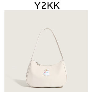 Cute Little Rabbit Underarm Bag Soft Cream Puff Pastry Single Shoulder Bag Sweet Girl Commuting Handbag Sweet Sister Bag