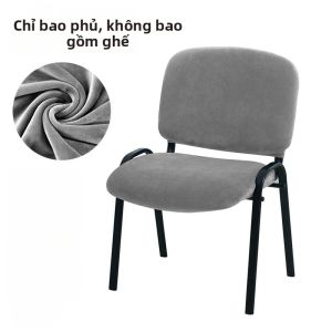 Vỏ Bọc Ghế Nhung Co Giãn Thiết Kế Lưng Thấp Xẻ Tà Bộ 1/2/4 Chiếc Dành Cho Nội Thất Phòng Ăn Vỏ Bọc Chống Bụi Phong Cách Hiện Đại Cho Bữa Tiệc Tại Nhà