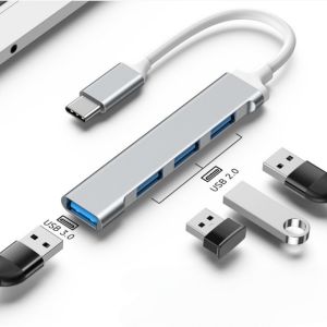 4in1 USB C HUB USB3.0 Type C 3.1 4 Ports Multi Splitter USB Adapter 5Gbps OTG for Laptop Phone Tablet PC Computer Accessorie