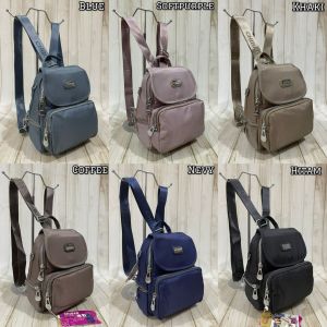 Tas Wanita Chibao Parasut 2in1 Bisa Ransel Slempang CB1890 5Sleting (1tali)