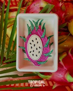 Dragon Fruit Claw Clip ที่หนีบผมทรงแก้วมังกร สินค้า Handmade มี glitter สะท้อนแสง