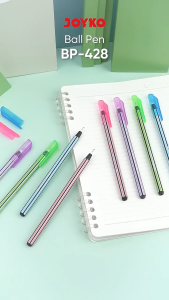 JOYKO Ball Pen Pulpen 1 Pack BP-428 Strong Mind 0.7mm Isi 12 Pcs