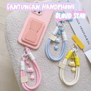 Alobeauty - Gantungan Handphone Cloud Star Gantungan HP Tangan Motif Awan Bintang Tali Hp Pendek Kartun Lucu
