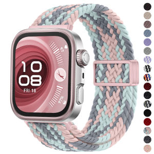 Magnetic Strap for Huawei Watch Fit 4Pro/Fit4/3 Elastic Braided Watchband Nylon Loop Band for Huawei Fit3 Fit4 Fit 4Pro Bracelet